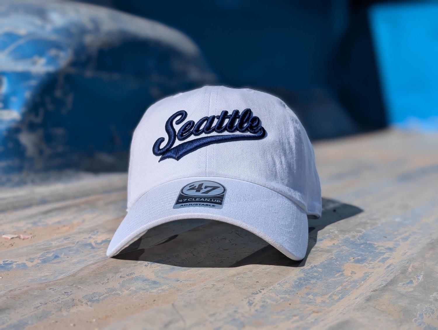 Custom Embroidered 47 Brand Clean Up Dad Hat, Personalized Retro 3D Script Text