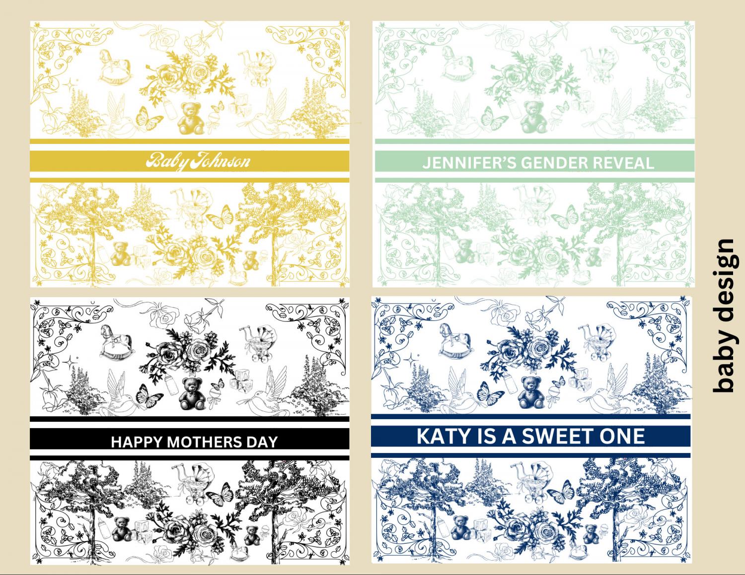 Mini custom french party favors vintage partyfavors custom toile de jouy favor bags bridesmaid proposal bags custom party favors gold favors